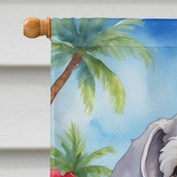 Bedlington Terrier Luau House Flag