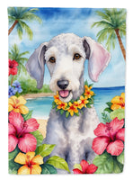 Bedlington Terrier Luau House Flag