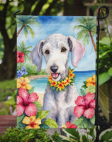 Bedlington Terrier Luau Garden Flag