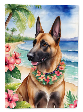 Belgian Malinois Luau House Flag