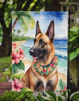 Belgian Malinois Luau Garden Flag