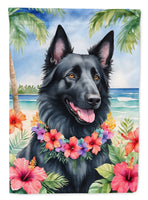 Belgian Sheepdog Luau House Flag