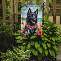 Belgian Sheepdog Luau Garden Flag