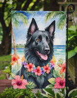 Belgian Sheepdog Luau Garden Flag