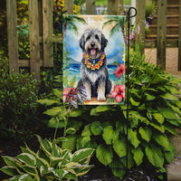 Bergamasco Sheepdog Luau Garden Flag