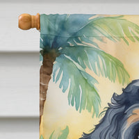 Bernedoodle Luau House Flag