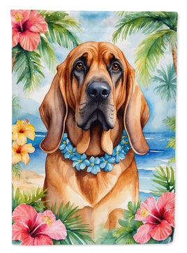 Bloodhound Luau House Flag