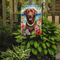 Chesapeake Bay Retriever Luau Garden Flag