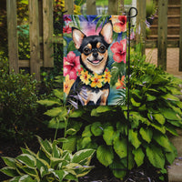 Chihuahua Luau Garden Flag