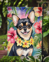 Chihuahua Luau Garden Flag