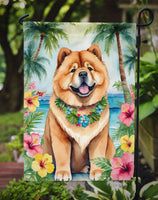 Chow Chow Luau Garden Flag