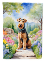 Airedale Terrier Spring Path Garden Flag