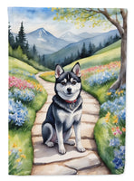 Alaskan Klee Kai Spring Path House Flag