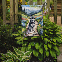 Alaskan Klee Kai Spring Path Garden Flag