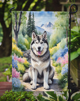 Alaskan Malamute Spring Path Garden Flag