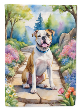 American Bulldog Spring Path House Flag