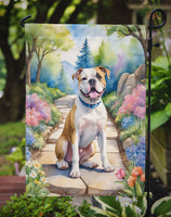 American Bulldog Spring Path Garden Flag