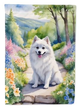 American Eskimo Spring Path House Flag