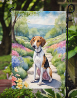 American Foxhound Spring Path Garden Flag