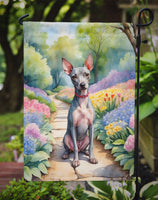 American Hairless Terrier Spring Path Garden Flag