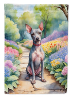 American Hairless Terrier Spring Path Garden Flag