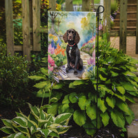 American Water Spaniel Spring Path Garden Flag