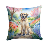 Anatolian Shepherd Spring Garden Throw Pillow