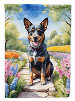 Australian Cattle Dog Spring Path House Flag