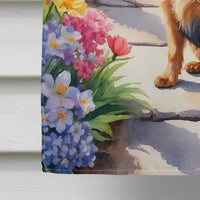 Australian Terrier Spring Path House Flag