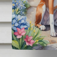 Basenji Spring Path House Flag