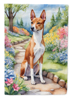 Basenji Spring Path House Flag