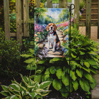 Beagle Spring Garden Path Flag