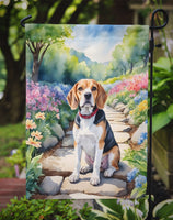 Beagle Spring Garden Path Flag