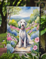 Bedlington Terrier Spring Path Garden Flag