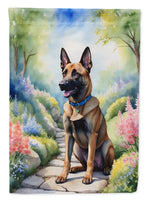 Belgian Malinois Spring Path House Flag