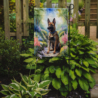 Belgian Malinois Spring Path Garden Flag