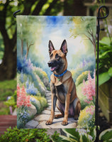 Belgian Malinois Spring Path Garden Flag