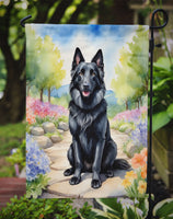 Belgian Sheepdog Spring Path Garden Flag