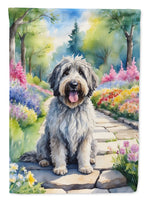 Bergamasco Sheepdog Spring Path House Flag