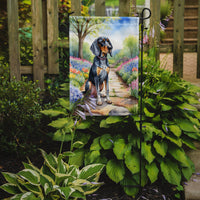 Bluetick Coonhound Spring Path Garden Flag