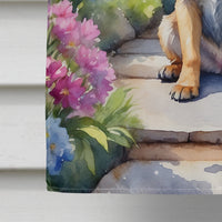 Border Terrier Spring Path House Flag