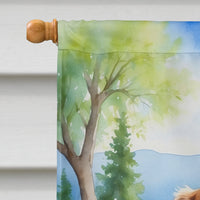 Borzoi Spring Path House Flag