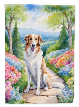 Borzoi Spring Path House Flag