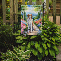 Borzoi Spring Path Garden Flag