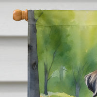 Brussels Griffon Spring Path House Flag