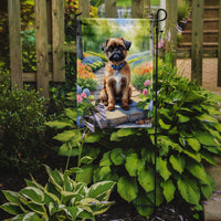 Brussels Griffon Spring Path Garden Flag