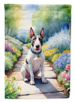 Bull Terrier Spring Path House Flag