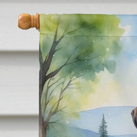 Bullmastiff Spring Path House Flag