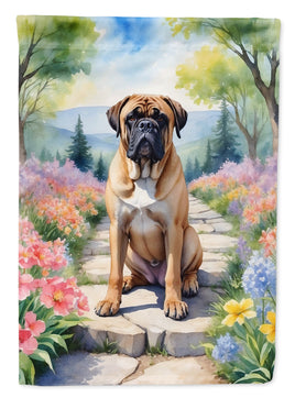 Bullmastiff Spring Path Garden Flag