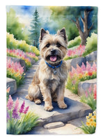 Cairn Terrier Spring Path House Flag